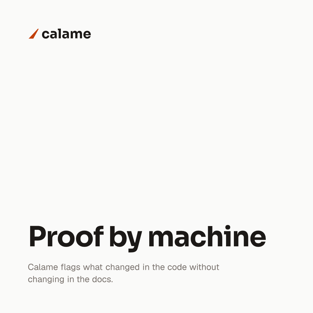 Calame square card, 1080 by 1080.