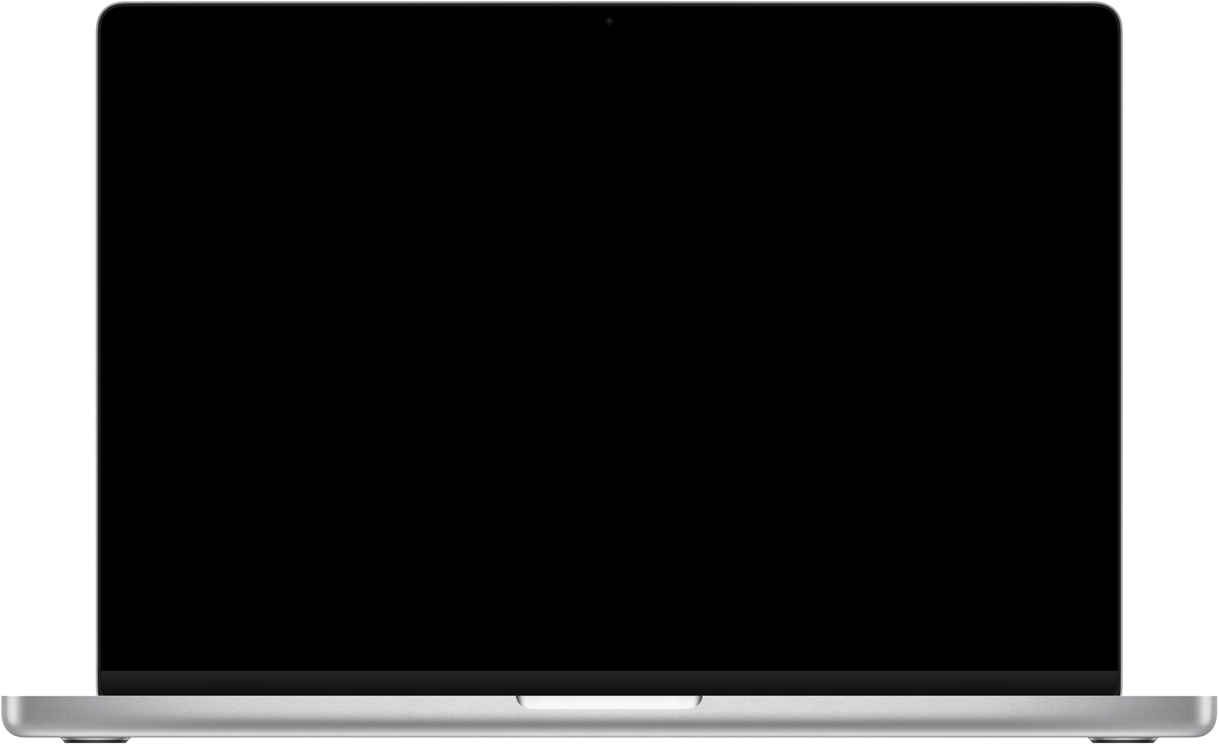 MacBook Pro 16 frame with a Calame visual sitting in its screen, the screen area outlined in amber.